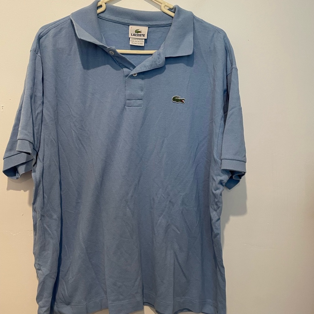 Lacoste Men’s polo shirt blue size 7 XLarge